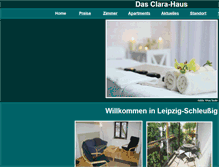 Tablet Screenshot of clara-haus.de